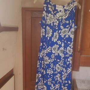Julian Taylor Floral Sleeveless Maxi Sundress